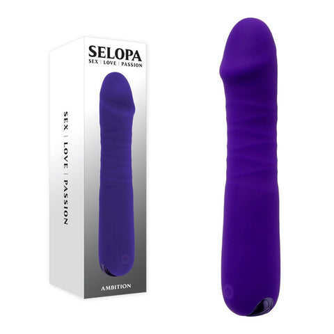 AMBITION Rechargeable Thrusting Dildo by Evolved - Vibrating Dildos
