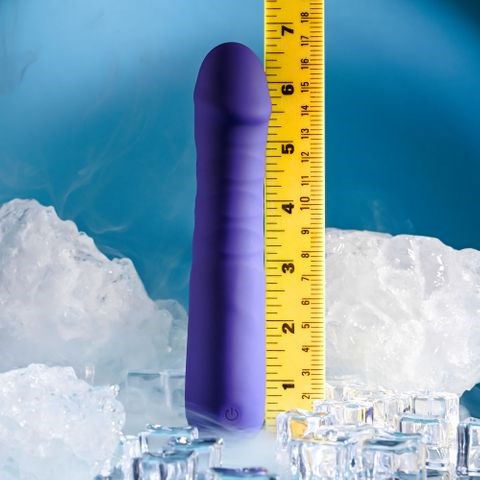 Selopa AMBITION Rechargeable Thrusting Dildo Vibrator Purple - Vibrating Dildos
