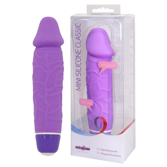 Silicone Classic 5.25'' Vibrator Purple by Seven Creations - Vibrating Dildos
