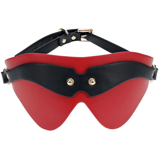 Shots Toys OUCH Milan Collection BDSM Play Blindfold Black / Red