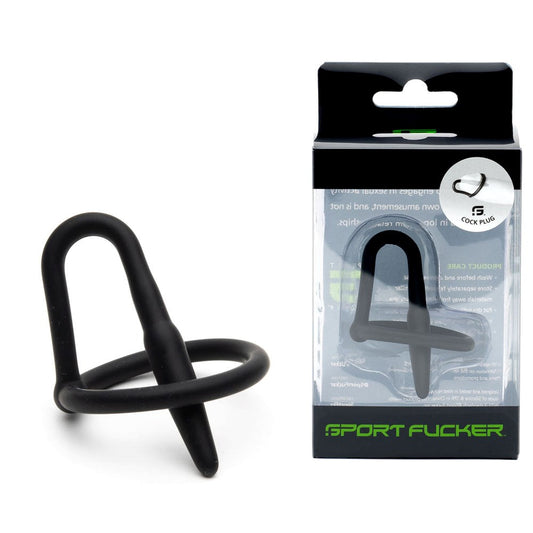 Sport Fucker Cock Plug Urethral Sound Black