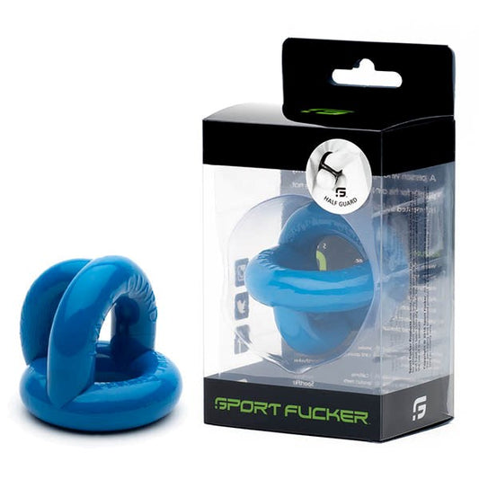 Sport Fucker Half Guard Stretchy Cock Ring Police Blue