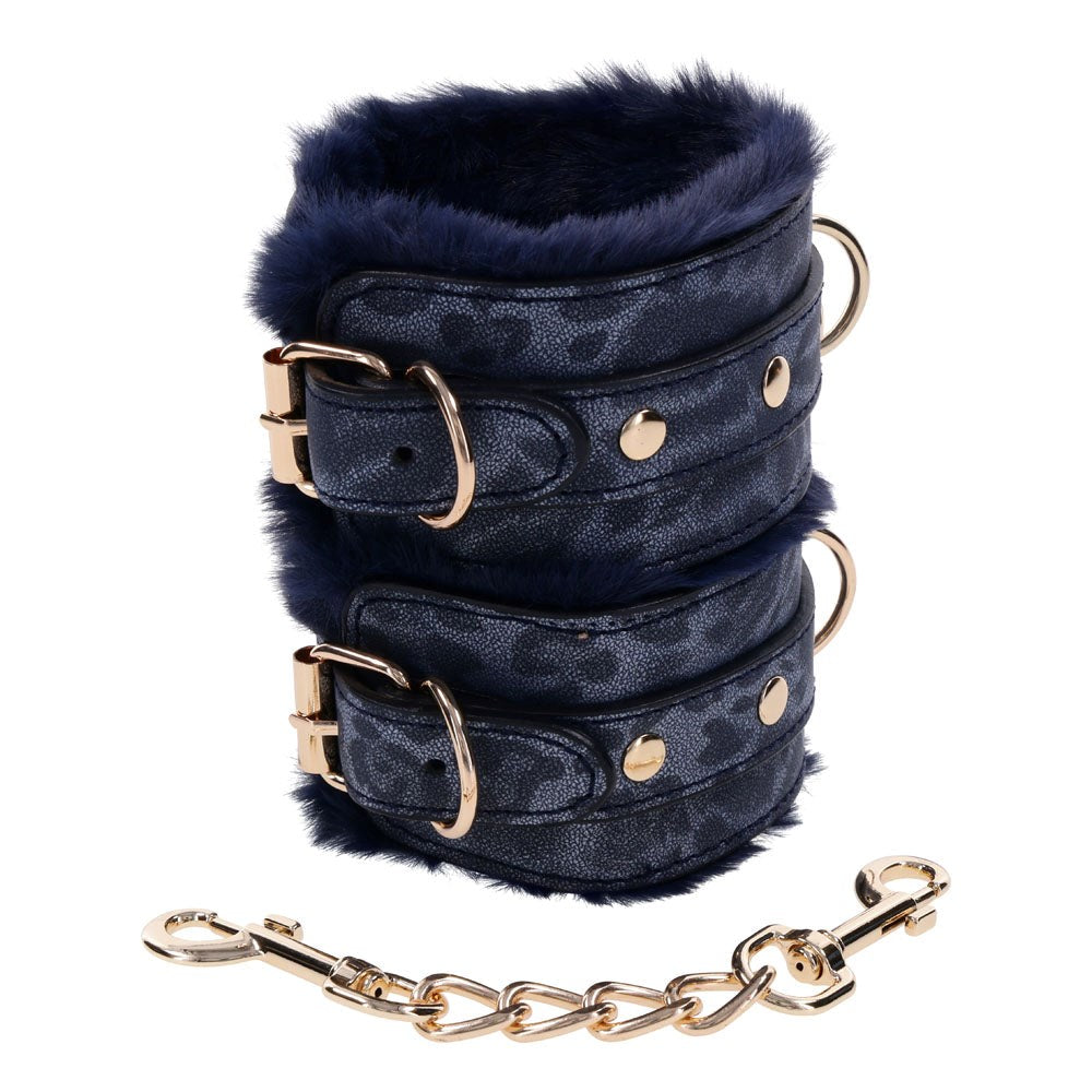Premium Cougar Fur Handcuffs by Sportsheets - Cuffs And Restraints