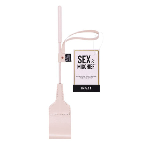 Sex and Mischief Peaches n CreaMe Riding Crop - Whips And Crops