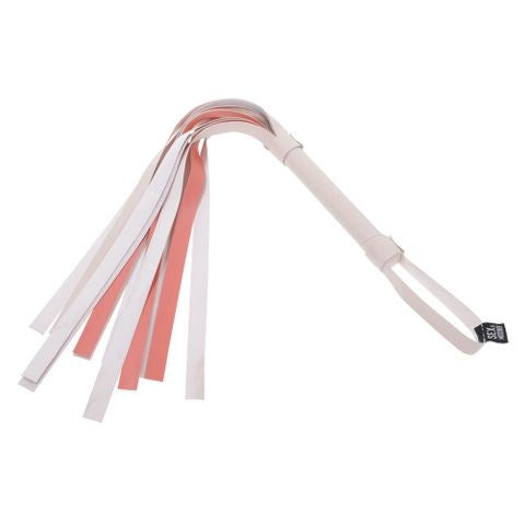 Sportsheets Sex & Mischief Peaches N CreaMe Stripe Flogger Whip - Whips And Crops