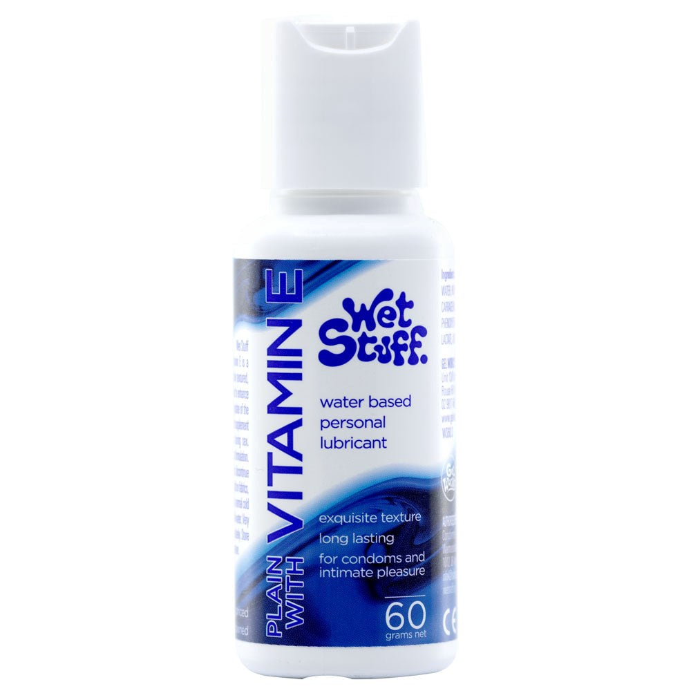 Wet Stuff Plain Water Based Lubricant With Vitamin E 60g - Water Based Lubes