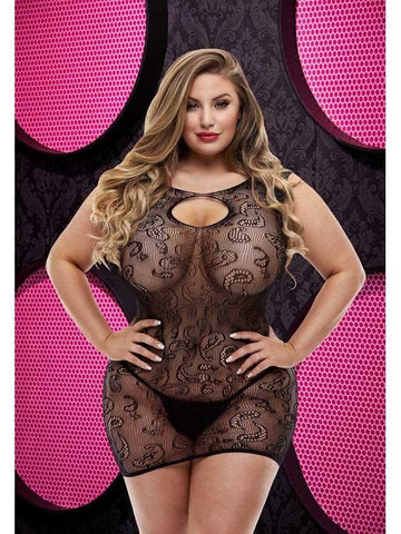 Lapdance Lingerie Lace Mini Dress LC-63 by Xgen Products - Body Stockings