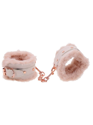 Sex and Mischief Peaches n CreaMe Fur Handcuffs Restraints - Cuffs And Restraints