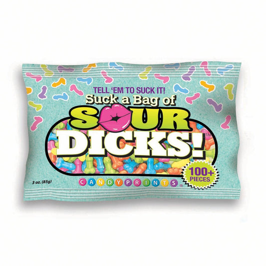 Suck A Bag Of Sour Dicks! Novelty Pecker Lollies 84 grams - Bachelorette and Bucks