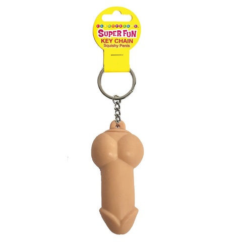 Super Fun Squishy Penis Novelty Key Chain by Little Genie - Party Gifts and Novelties