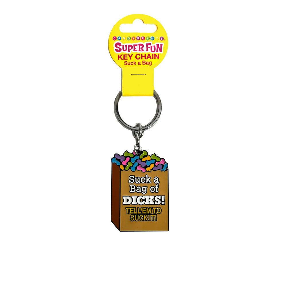 Little Genie Super Fun Suck A Bag Novelty Key Chain - Party Gifts and Novelties