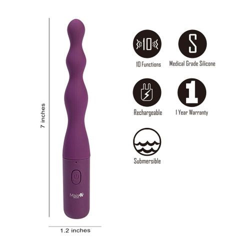 Maia DANI USB Rechargeable Beaded Anal Vibrator - Anal Vibrators
