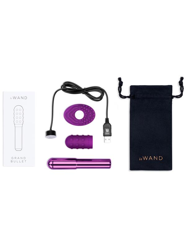 Le Wand Chrome Grand Vibrating Bullet Massager - - Bullet Vibrators