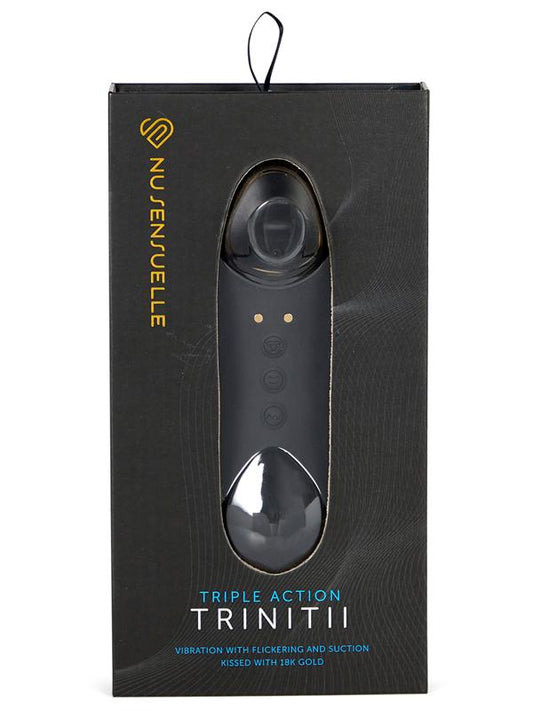 Nu Sensuelle Trinitii Rechargeable Flickering Tongue Vibrator - - Finger and Tongue Vibrators