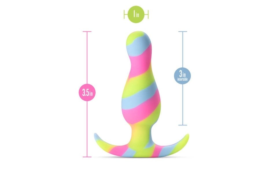 Avant Kaleido Tapered Head Silicone Butt Plug - Butt Plugs