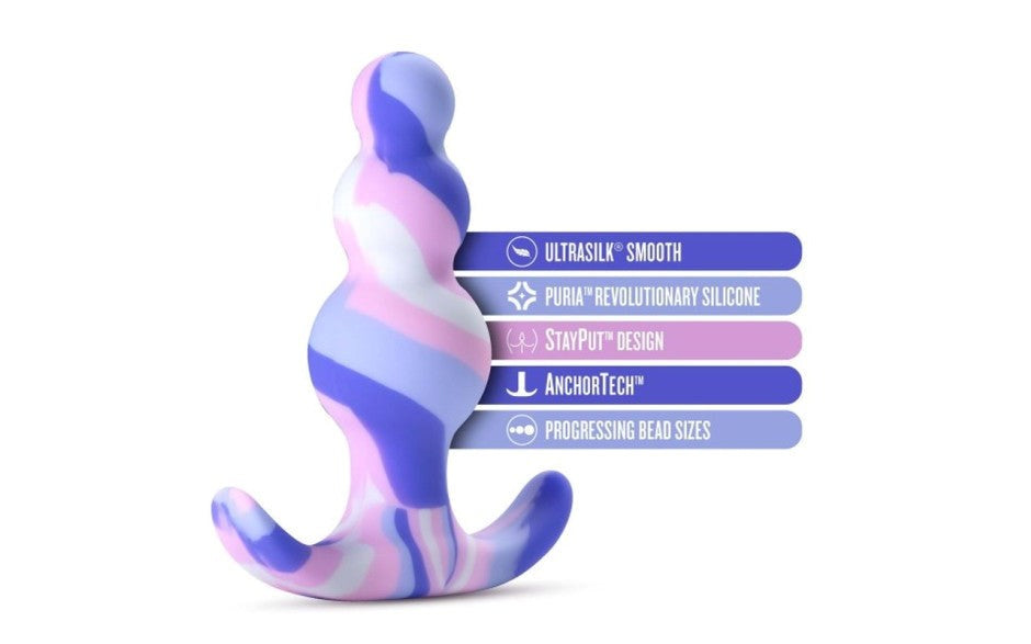 Avant Twilight Silicone Anal Plug Blue - Butt Plugs