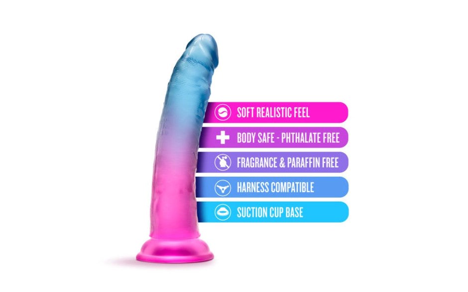 B Yours Beautiful Sky Realistic Dildo 7 Inch Sunset - Realistic Dildos