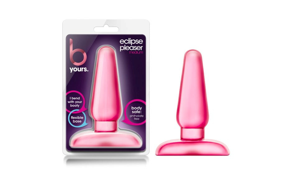 B Yours Eclipse Anal Pleaser Butt Plug Medium Pink - Butt Plugs