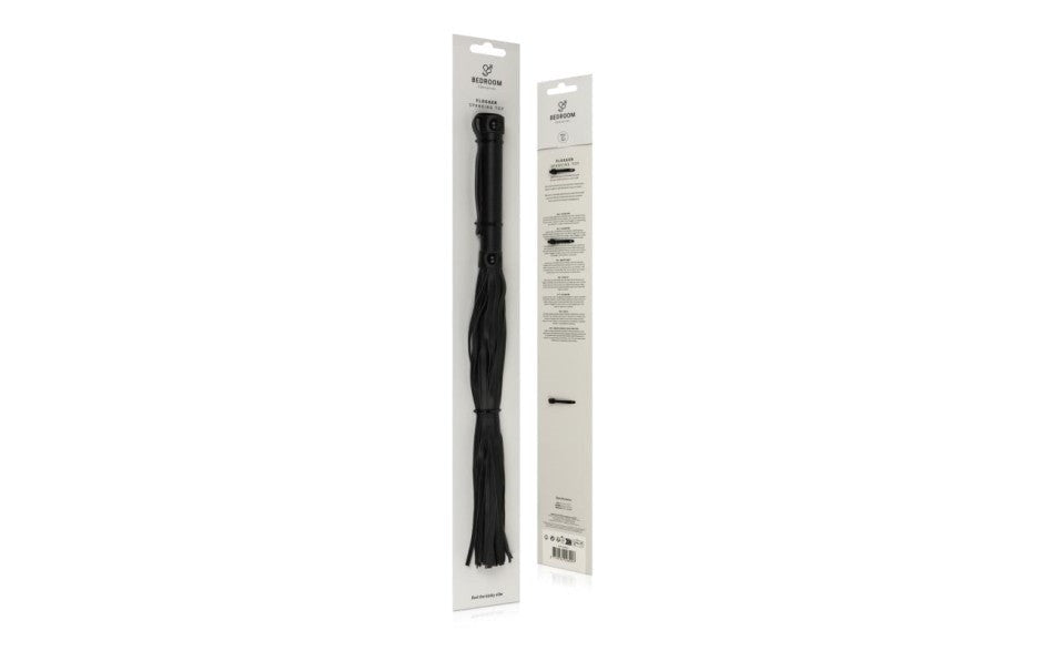 Bedroom Fantasies Faux Leather BDSM Flogger Black - Whips And Crops
