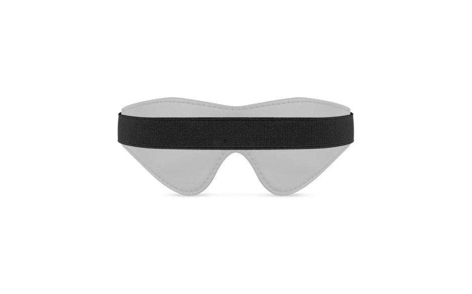 Bedroom Fantasies Faux Leather Blindfold Black - Masks And Blindfolds