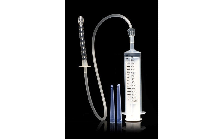 CleanStream Enema Syringe With Attachments by XR Brands - Enemas and Douches