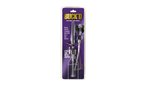 Buckd Lube Injector 4 Piece Bottle Adapter by Demon Kat - Massage Oils and Lubricants