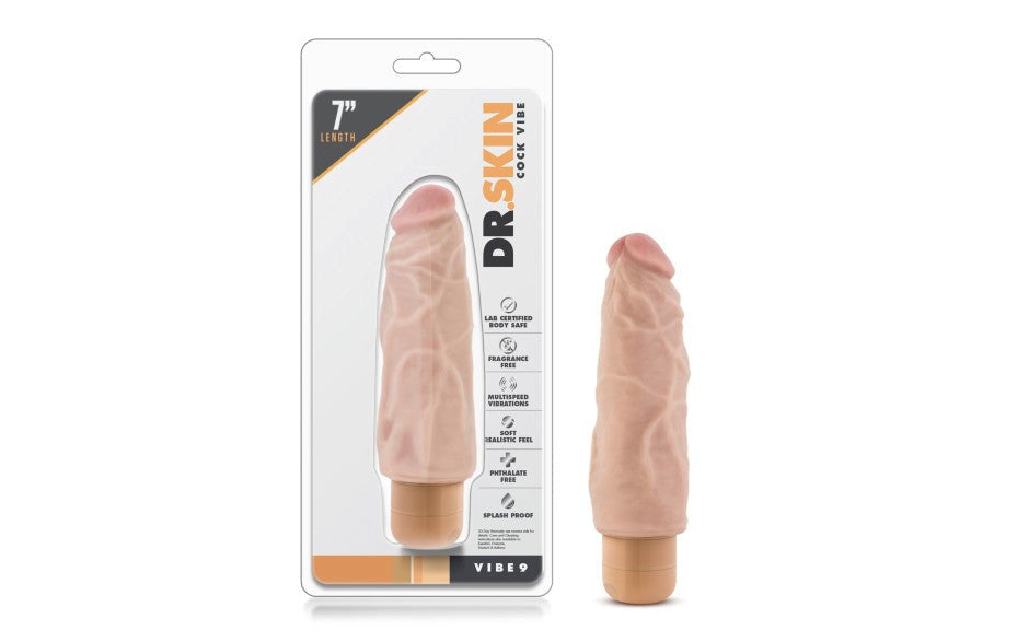 Dr Skin Cock Vibe 9 Realistic Dong Vibrator - Vibrating Dildos