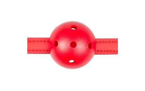 Fetish Collection BDSM Play Ball Gag With PVC Ball Red - Bondage Gags and Bits