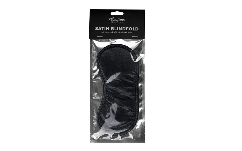 Fetish Collection Black Satin Eye Mask - Masks And Blindfolds