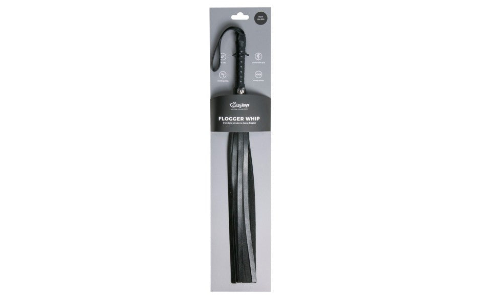 Fetish Collection Leather Flogger Bondage Whip - Whips And Crops
