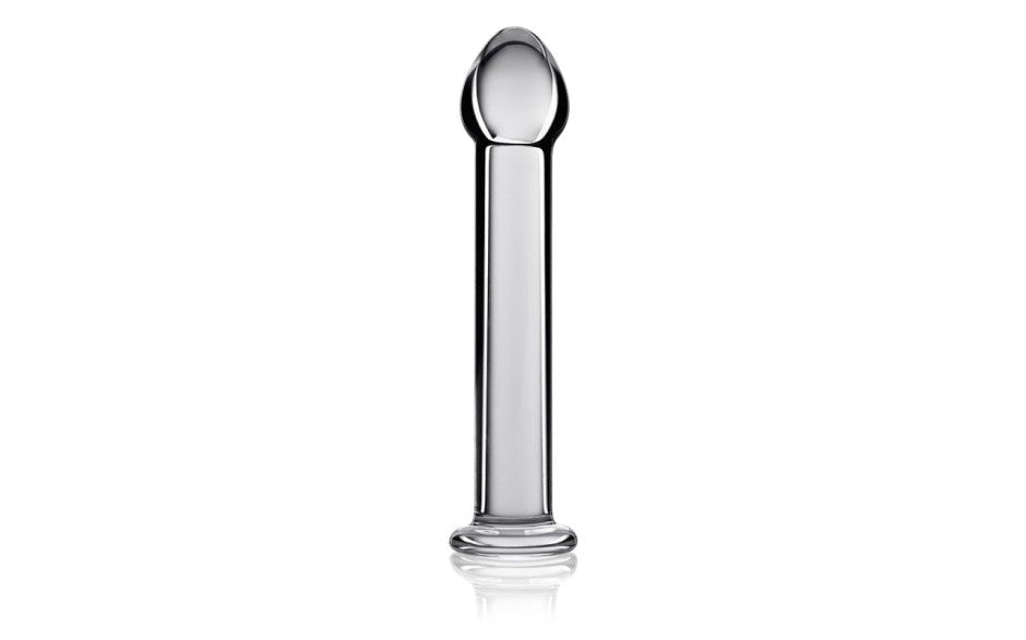 Glass Romance 1 Glass Dildo 7 Inch Clear - Glass Sex Toys