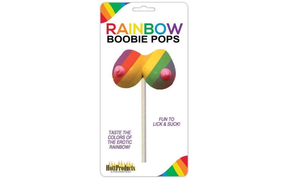 Hott Products Rainbow Boobie Shaped Candy Pop - Party Gifts and Novelties
