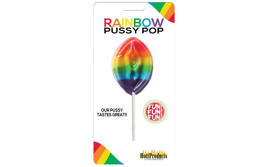 Hott Products Rainbow Pussy Shaped Lollipop - Party Gifts and Novelties
