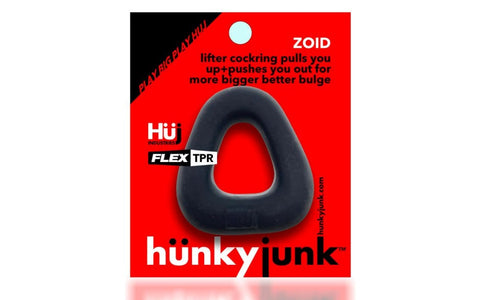Zoid Trapaziod Lifter Stretchy Cock Ring Tar Ice - Stretchy Cock Rings