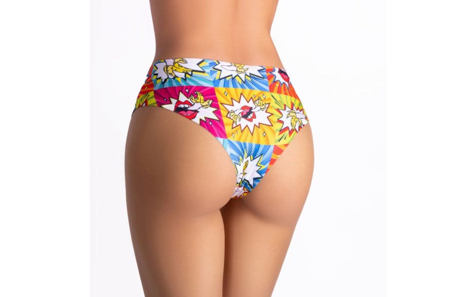 Mememe Lingerie Comics Curios Girl Slip Soft Fabric Womens Underwear - G-Strings, Panties and Shorts