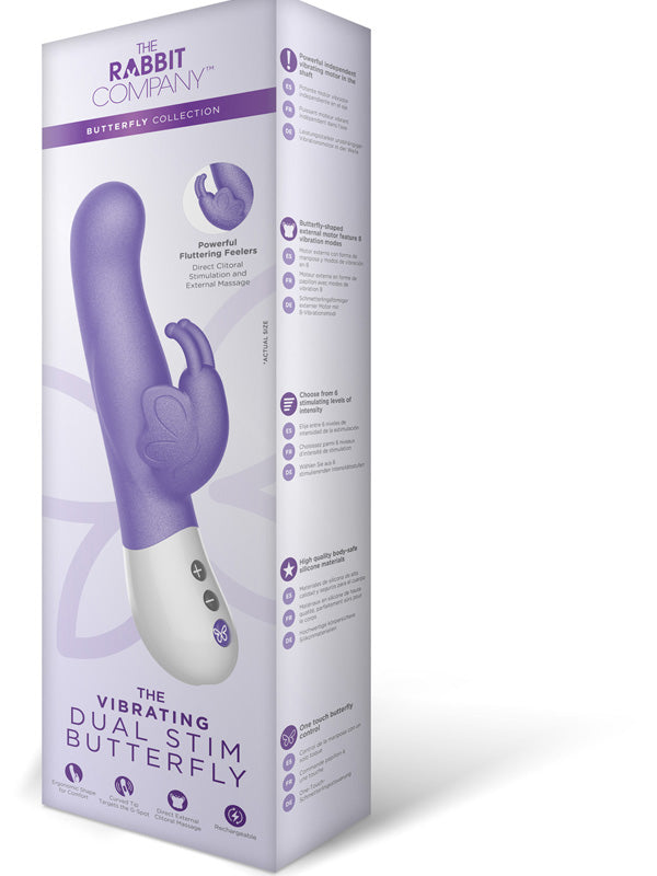 Vibrating Butterfly Dual Stim G-Spot Rabbit Vibe - - G-Spot Vibrators