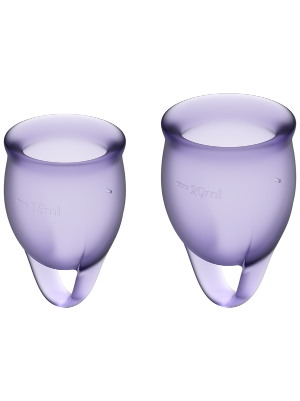 Satisfyer Feel Confident Silicone Menstrual Cup - - Menstrual Cups