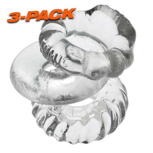 OxBalls Bonemaker 3 Piece Stretchy Mens Cock Ring Set