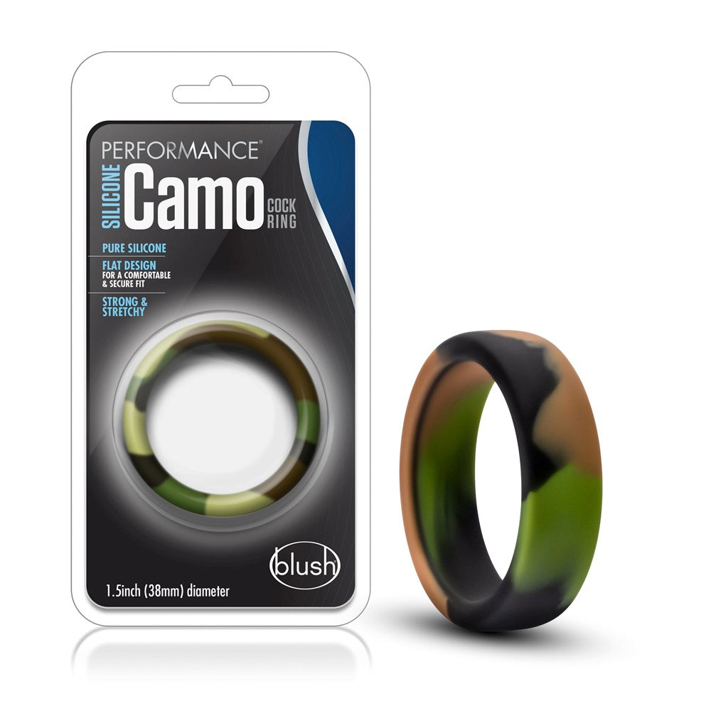 Performance Silicone Camo Mens Stretchy Cock Ring - Stretchy Cock Rings