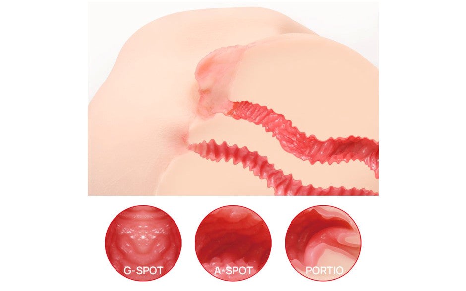 Kokos Vanilla Onahole Edn 4 Dual Layer Pussy & Ass Stroker - Masturbators and Strokers