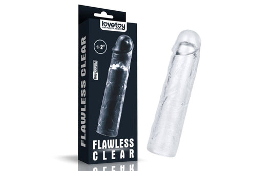 Lovetoy Clear Penis Extender Sleeve Plus 2 Inch