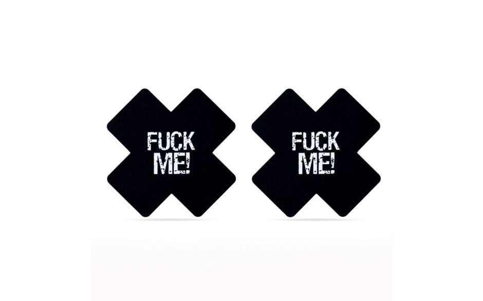 Cross Pattern Nipple Pasties Twin Pack by Lovetoy - Breast and Nipple Toys