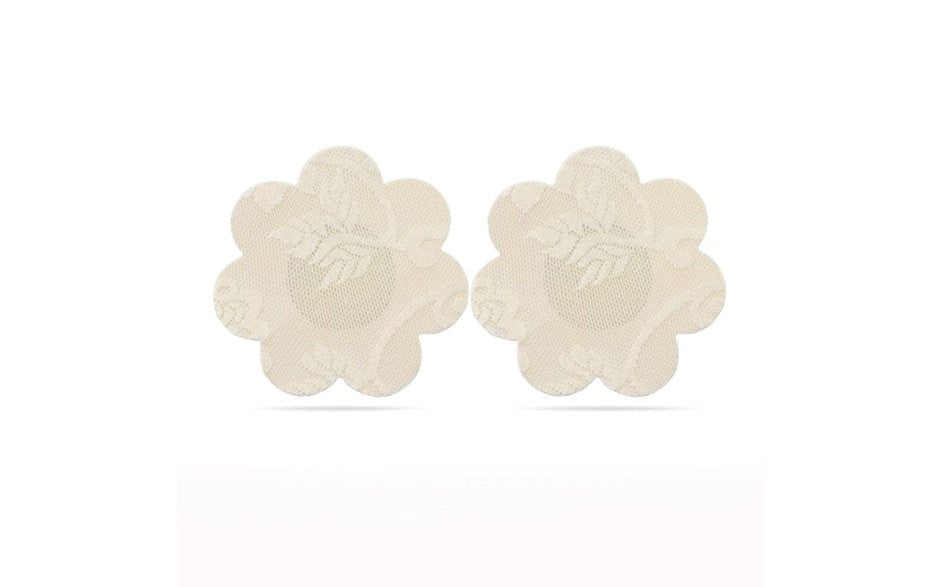 Lovetoy Lace Heart and Flower Womens Nipple Pasties Twin Pack - Breast and Nipple Toys