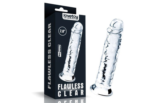 Lovetoy Super Realistic Clear Dildo 7 Inch
