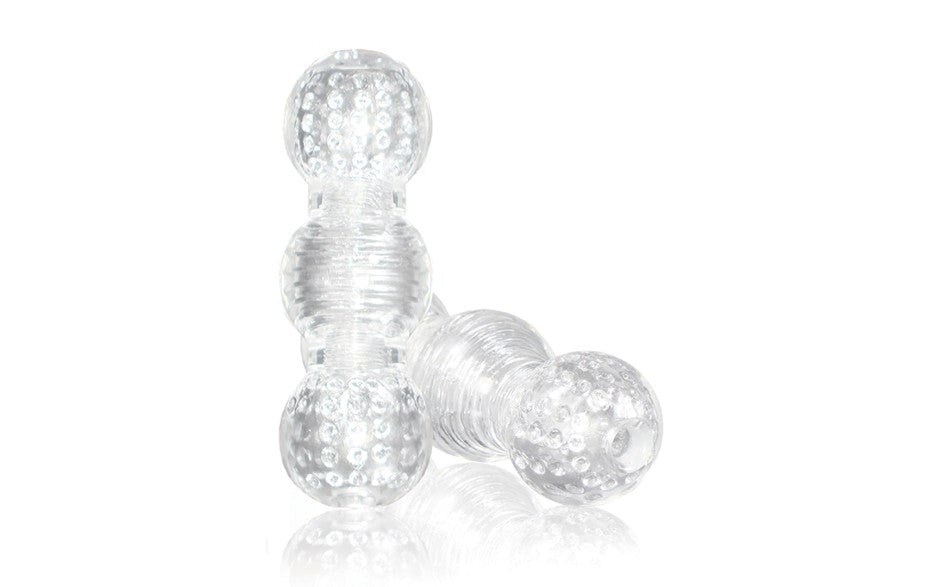 M for Men Master Stretchy Male Stroker Clear - Masturbators and Strokers