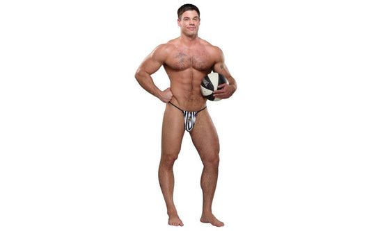 Male Power Referee Novelty G String Mens Underwear Black