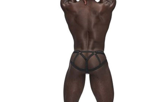 Male Power Sexagon Strappy Ring Male Jock Grey L / XL