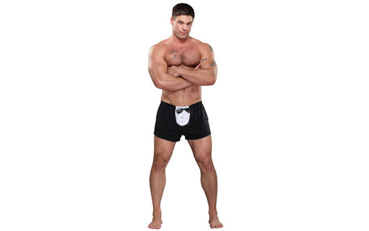 Male Power Tuxedo Mens Boxer Novelty Underwear Black