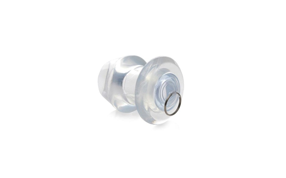 Master Series Ass Bung Clear Hollow Anal Dilator 3 Inch Medium - Butt Plugs