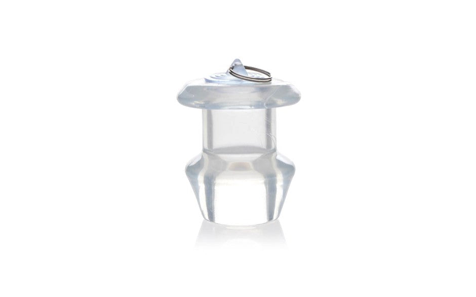 Master Series Ass Bung Clear Hollow Anal Dilator 3 Inch Medium - Butt Plugs